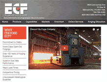 Tablet Screenshot of ellwoodcityforge.com